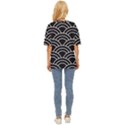 Black and white pattern Oversized Basic Tee View4