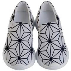 Black And White Pattern Kids Lightweight Slip Ons by Valentinaart