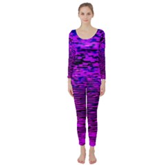 Magenta Waves Flow Series 2 Long Sleeve Catsuit by DimitriosArt