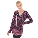 Pink  waves flow series 11 Tie Up Tee View1