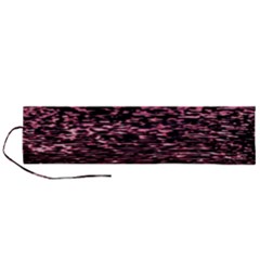 Pink  Waves Flow Series 11 Roll Up Canvas Pencil Holder (l) by DimitriosArt