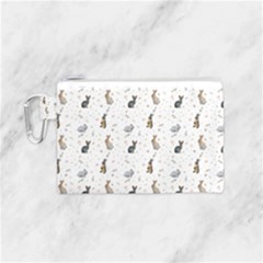 Cute Rabbit Canvas Cosmetic Bag (small) by SychEva