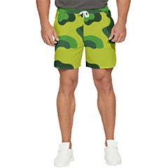 Abstract Pattern Geometric Backgrounds   Men s Runner Shorts by Eskimos