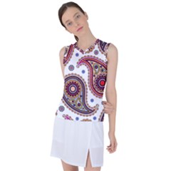 Paisley Pattern Women s Sleeveless Sports Top by befabulous