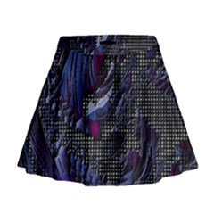 Braille Flow Mini Flare Skirt by MRNStudios