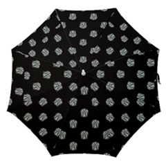 Tribal Mask Motif Drawing Pattern Straight Umbrellas