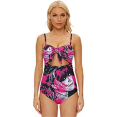 Shaman Number Two Knot Front One-piece Swimsuit by MRNStudios