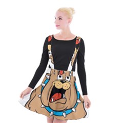 Bulldog-cartoon-illustration-11650862 Suspender Skater Skirt