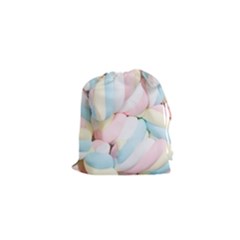 Rainbow-cake-layers Marshmallow-candy-texture Drawstring Pouch (xs) by jellybeansanddinosaurs
