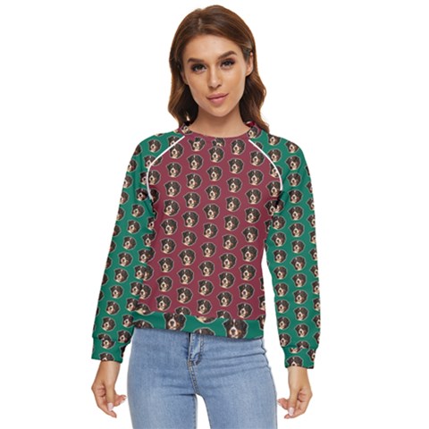 03b9ebab-fac0-4736-81f2-7b757711c2ee B991ebb4-9878-4a00-aaf3-0f397f4d7d3b Women s Long Sleeve Raglan Tee by jellybeansanddinosaurs
