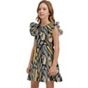 Floral Kids  Winged Sleeve Dress View2