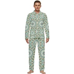 Mandala  Men s Long Sleeve Velvet Pocket Pajamas Set by zappwaits