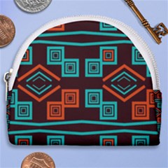 Abstract Pattern Geometric Backgrounds   Horseshoe Style Canvas Pouch by Eskimos