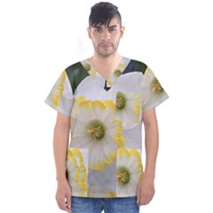Lemon Sorbet Men s V-neck Scrub Top