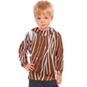 Wooden Texture Vector Background Kids  Hooded Pullover View1