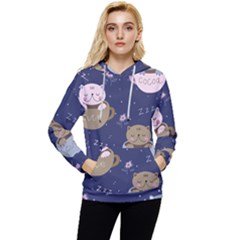 Cute Kittens Sleep Sweetly Mugs Women s Lightweight Drawstring Hoodie by Jancukart