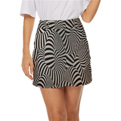 Pattern Mini Front Wrap Skirt by artworkshop