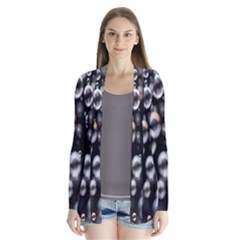 Bubble Drape Collar Cardigan