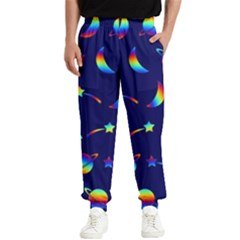 Space-pattern Colourful Men s Elastic Waist Pants by Jancukart
