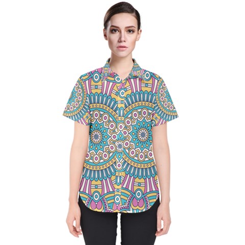Mandala 01 Women s Short Sleeve Shirt by zappwaits