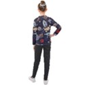 Hand-drawn-pattern-space-elements-collection Kids  Long Mesh Tee View2