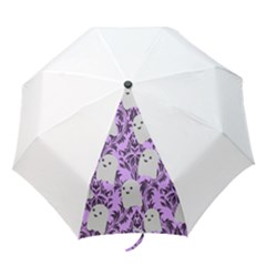 Purple Ghosts Folding Umbrellas