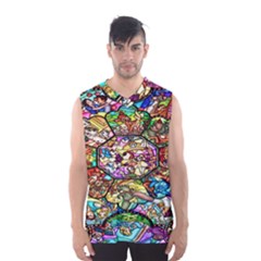 Character Disney Stained Men s Basketball Tank Top by artworkshop