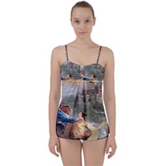 Beauty And The Beast Castle Babydoll Tankini Set by artworkshop