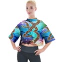 Browning Deer Glitter Galaxy Mock Neck Tee View1