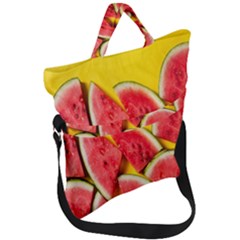 Watermelon Fold Over Handle Tote Bag by artworkshop