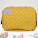 Hexagons Yellow Honeycomb Hive Bee Hive Pattern Make Up Pouch (Small) View1