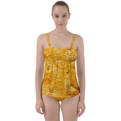 Water Twist Front Tankini Set