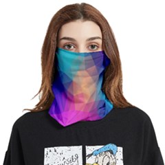 Triangles Polygon Color Face Covering Bandana (two Sides) by artworkshop