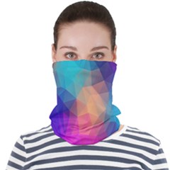 Triangles Polygon Color Face Seamless Bandana (adult) by artworkshop