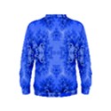 Blue Sky Over The Bluebells Frost Fractal Kids  Sweatshirt View2