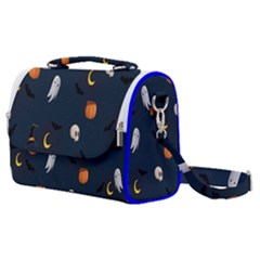 Halloween Ghost Pumpkin Bat Skull Satchel Shoulder Bag by artworkshop