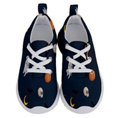 Halloween Ghost Pumpkin Bat Skull Running Shoes by artworkshop