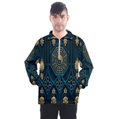 Abstract 001 Men s Half Zip Pullover by nate14shop