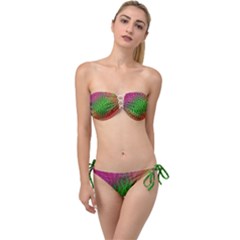 Handball Twist Bandeau Bikini Set by Thespacecampers
