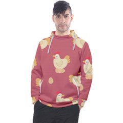 Cute-chicken-eggs-seamless-pattern Men s Pullover Hoodie by Jancukart