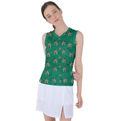 Water Lilies In The Soft Clear Warm Tropical Sea Women s Sleeveless Sports Top by pepitasart