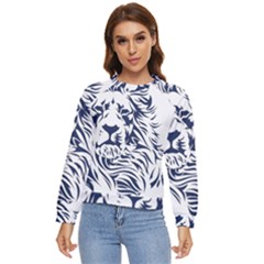 Head Art-lion Drawing Women s Long Sleeve Raglan Tee