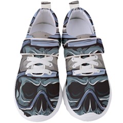 Skull-underwater-diving-skeleton-diving-head Women s Velcro Strap Shoes