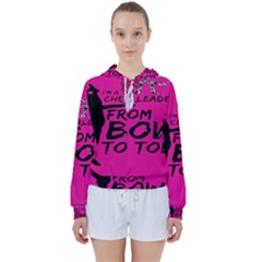 Bow To Toe Cheer Pink Women s Tie Up Sweat by nate14shop