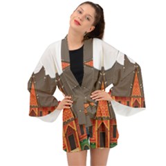 Gadang-minangkabau-people Long Sleeve Kimono by Jancukart