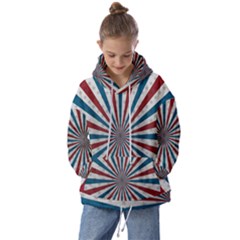 Usa-deco-background Kids  Oversized Hoodie by Jancukart