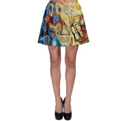 Colorful Structure Skater Skirt by artworkshop