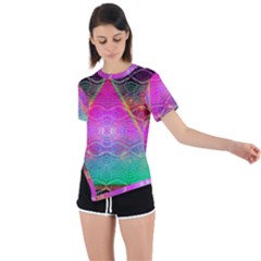 Trinfinite Asymmetrical Short Sleeve Sports Tee by Thespacecampers