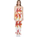 Abstract-b 001 Sleeveless Tie Ankle Chiffon Jumpsuit View1