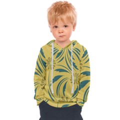 Folk Flowers Print Floral Pattern Ethnic Art Kids  Overhead Hoodie by Eskimos
